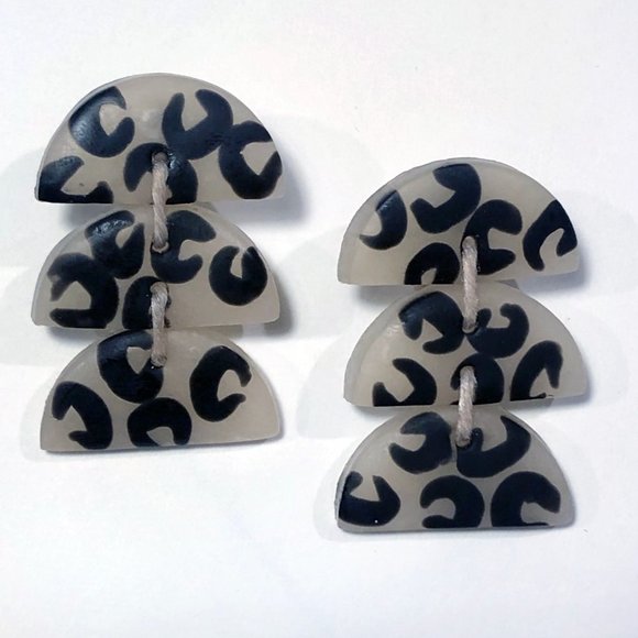 MODERN CLAY “Sloan” Polymer Clay Leopard Earrings - Picture 4 of 7